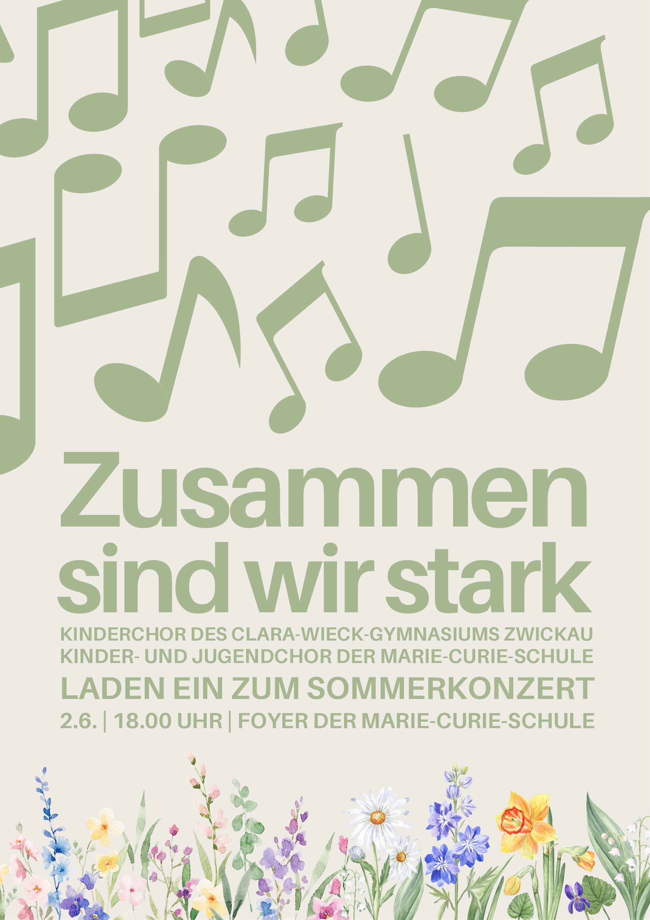 Sommerkonzert am 2.6.2026